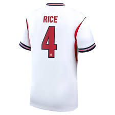 2026 FIFA World Cup England Declan Rice #4 Home Jersey