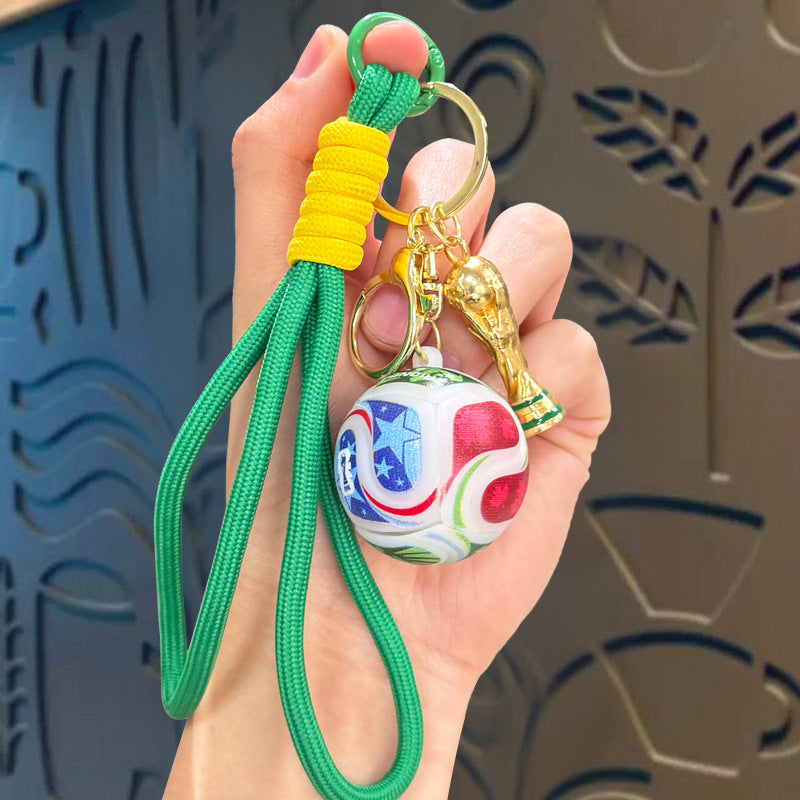 Football Trophy Keychain Pendant