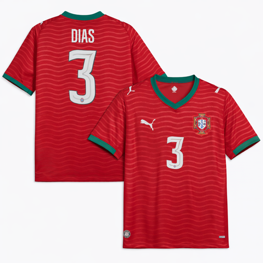 2026 FIFA World Cup Portugal Rúben Dias #3 Home Jersey