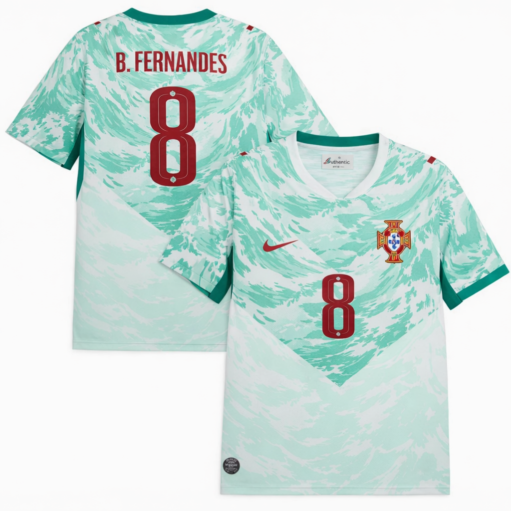2026 FIFA World Cup Portugal Bruno Fernandes #8 Away Jersey