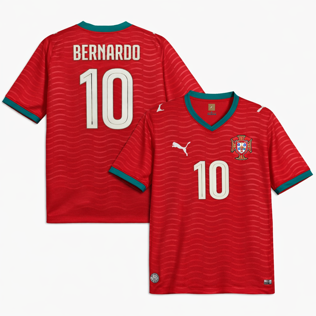 2026 FIFA World Cup Portugal Bernardo Silva #10 Home Jersey