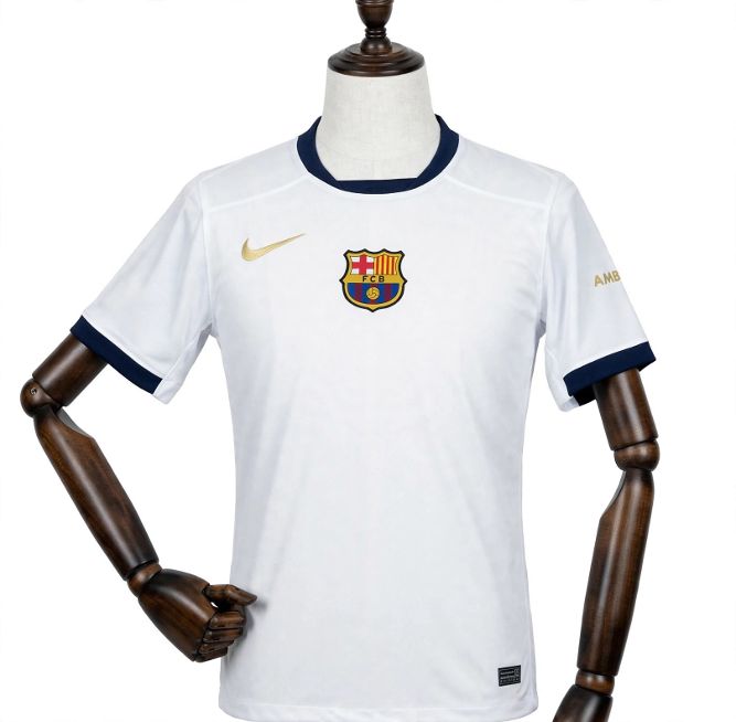 FC Barcelona White and Gold Special Edition Jersey