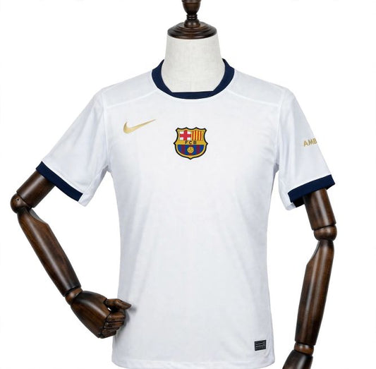 FC Barcelona White and Gold Special Edition Jersey