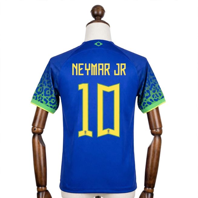 Brazil 2022 World Cup Away Jersey (Neymar Jr. 10)