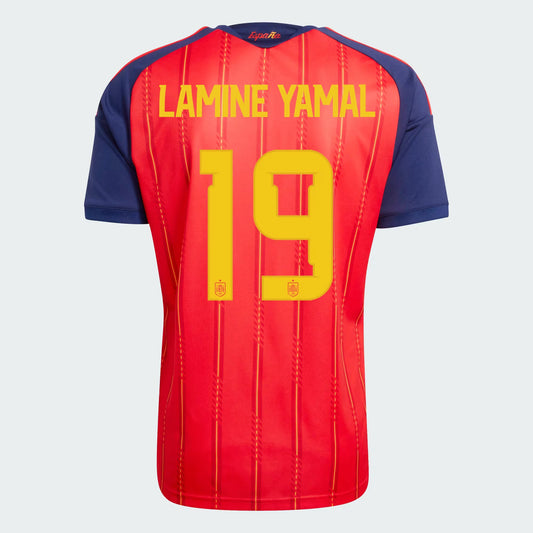 2026 FIFA World Cup Spain Lamine Yamal #19 Home Jersey