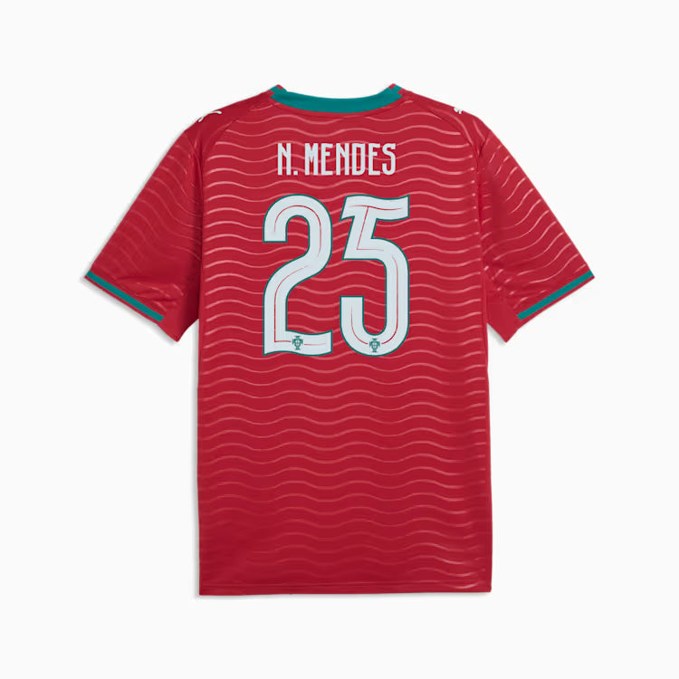 2026 FIFA World Cup Portugal Nuno Mendes #25 Home Jersey