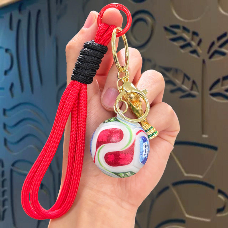 Football Trophy Keychain Pendant