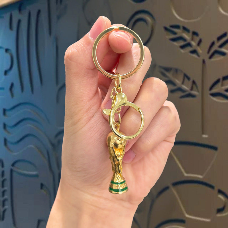 Football Trophy Keychain Pendant