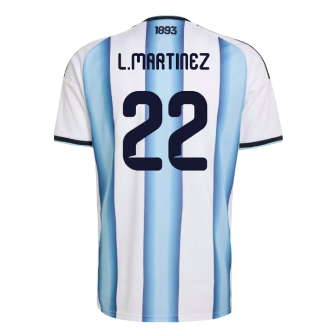 2026 FIFA World Cup Argentina Lautaro Martínez #22 Home Jersey