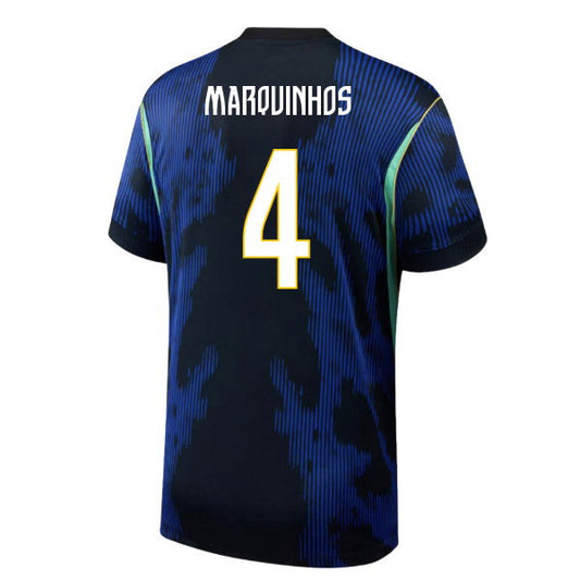 2026 FIFA World Cup Brazil Marquinhos #4 Away Jersey