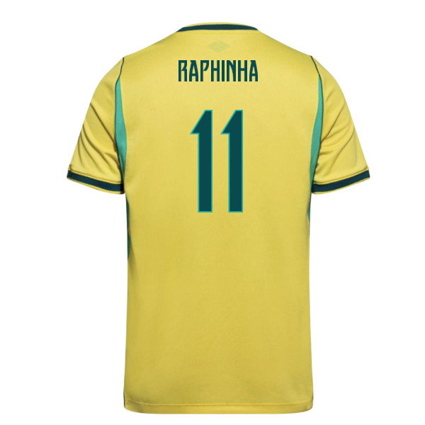 2026 FIFA World Cup Brazil Raphinha #11 Home Jersey