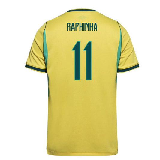 2026 FIFA World Cup Brazil Raphinha #11 Home Jersey