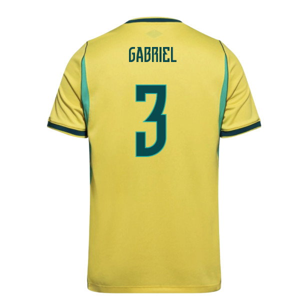 2026 FIFA World Cup Brazil Gabriel #3 Home Jersey
