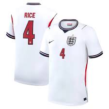 2026 FIFA World Cup England Declan Rice #4 Home Jersey