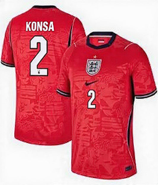 2026 FIFA World Cup England Ezri Konsa #2 Away Jersey