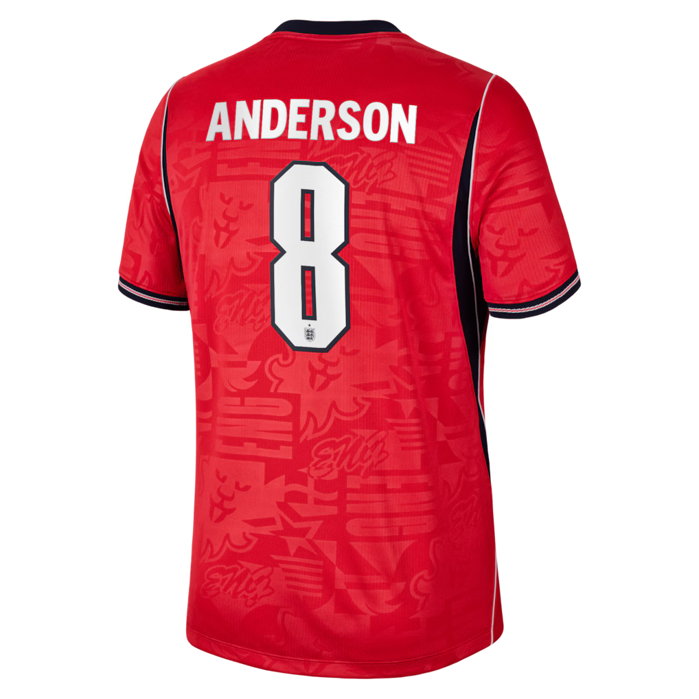 2026 FIFA World Cup England Elliot Anderson #8 Away Jersey