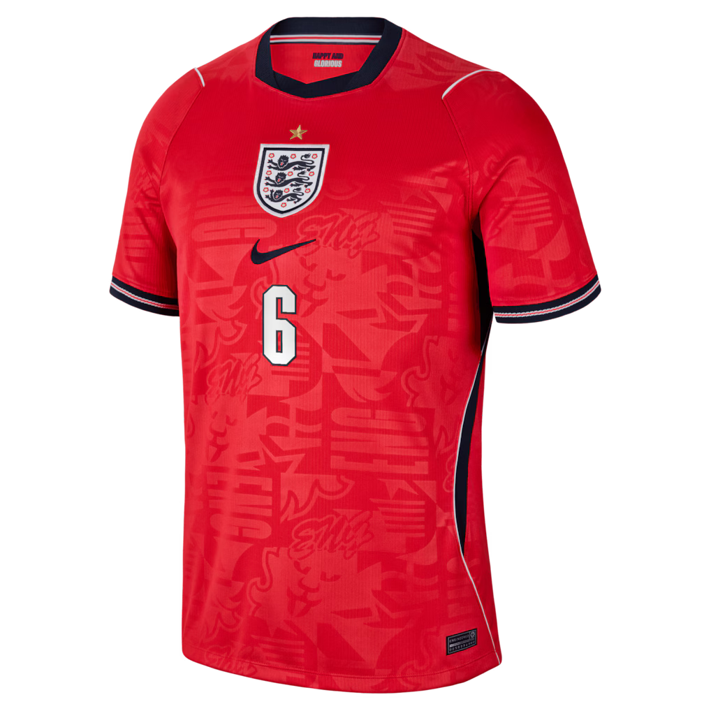 2026 FIFA World Cup England Marc Guéhi #6 Away Jersey