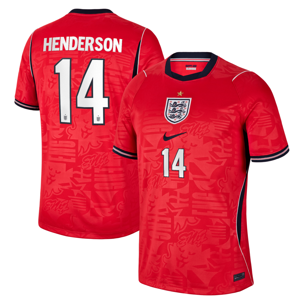 2026 FIFA World Cup England Jordan Henderson #14 Away Jersey