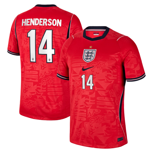 2026 FIFA World Cup England Jordan Henderson #14 Away Jersey