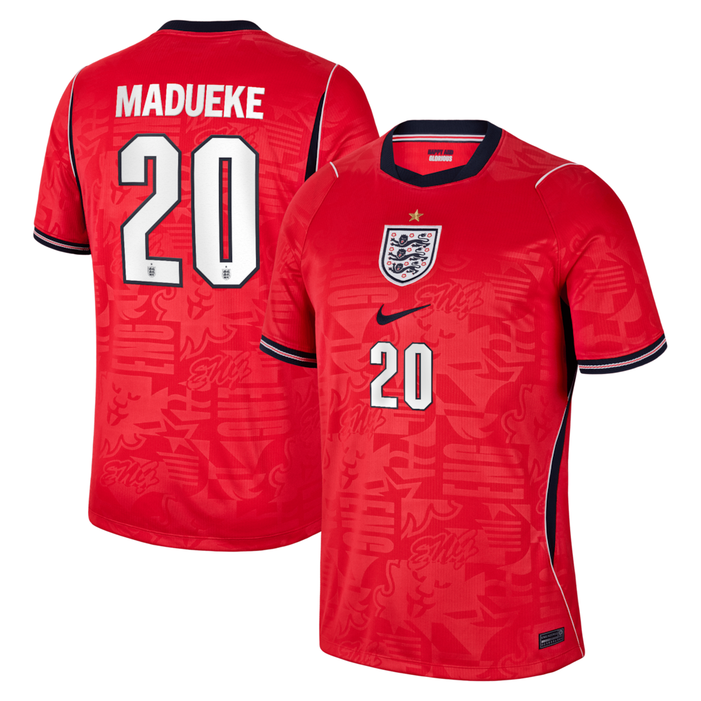 2026 FIFA World Cup England Noni Madueke #20 Away Jersey