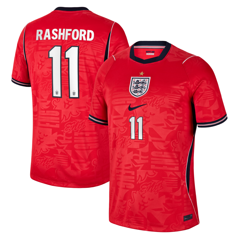 2026 FIFA World Cup England Marcus Rashford #11 Away Jersey