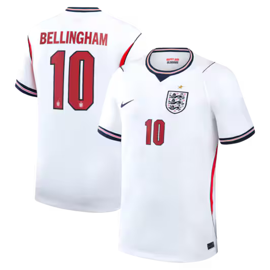 2026 FIFA World Cup England Jude Bellingham #10 Home Jersey