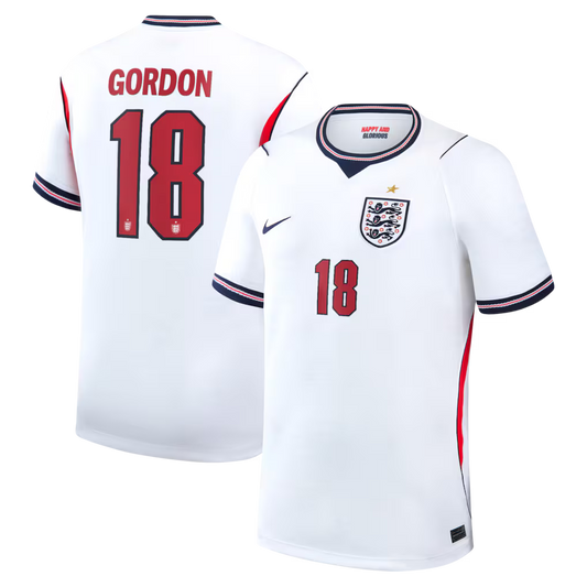 2026 FIFA World Cup England Anthony Gordon #18 Home Jersey