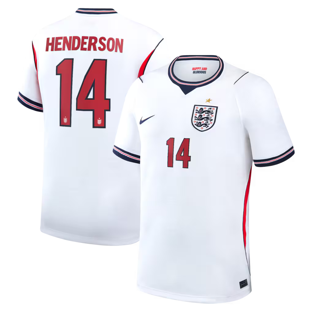2026 FIFA World Cup England Jordan Henderson #14 Home Jersey