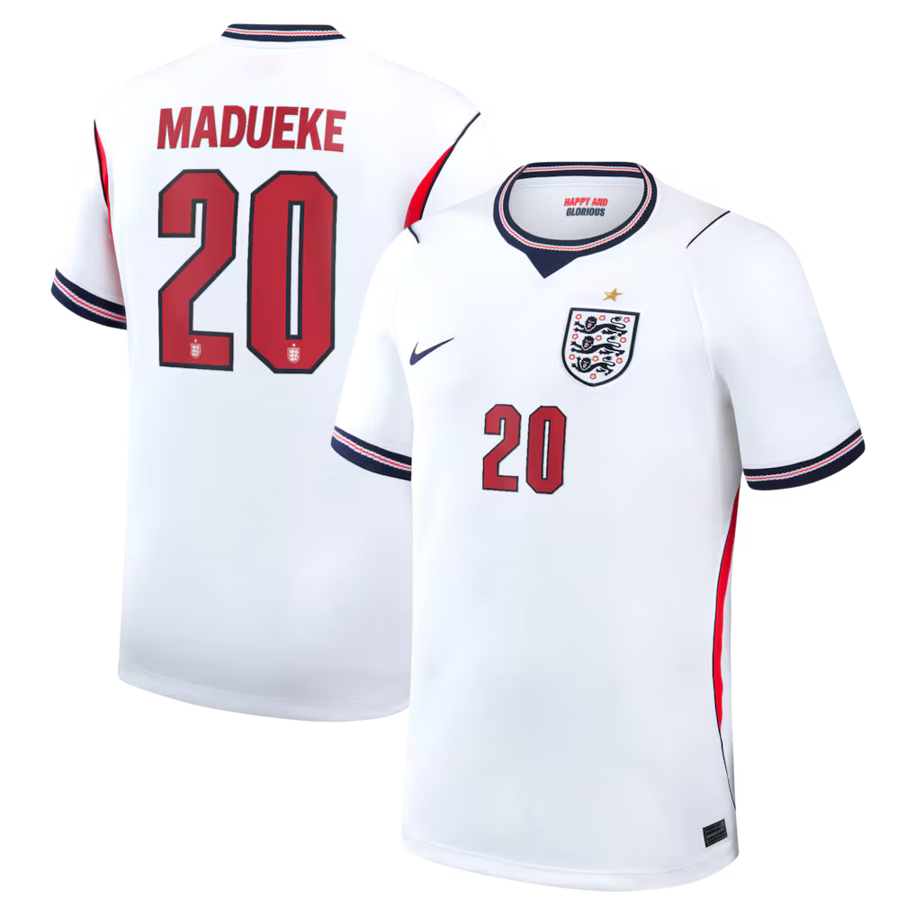 2026 FIFA World Cup England Noni Madueke #20 Home Jersey