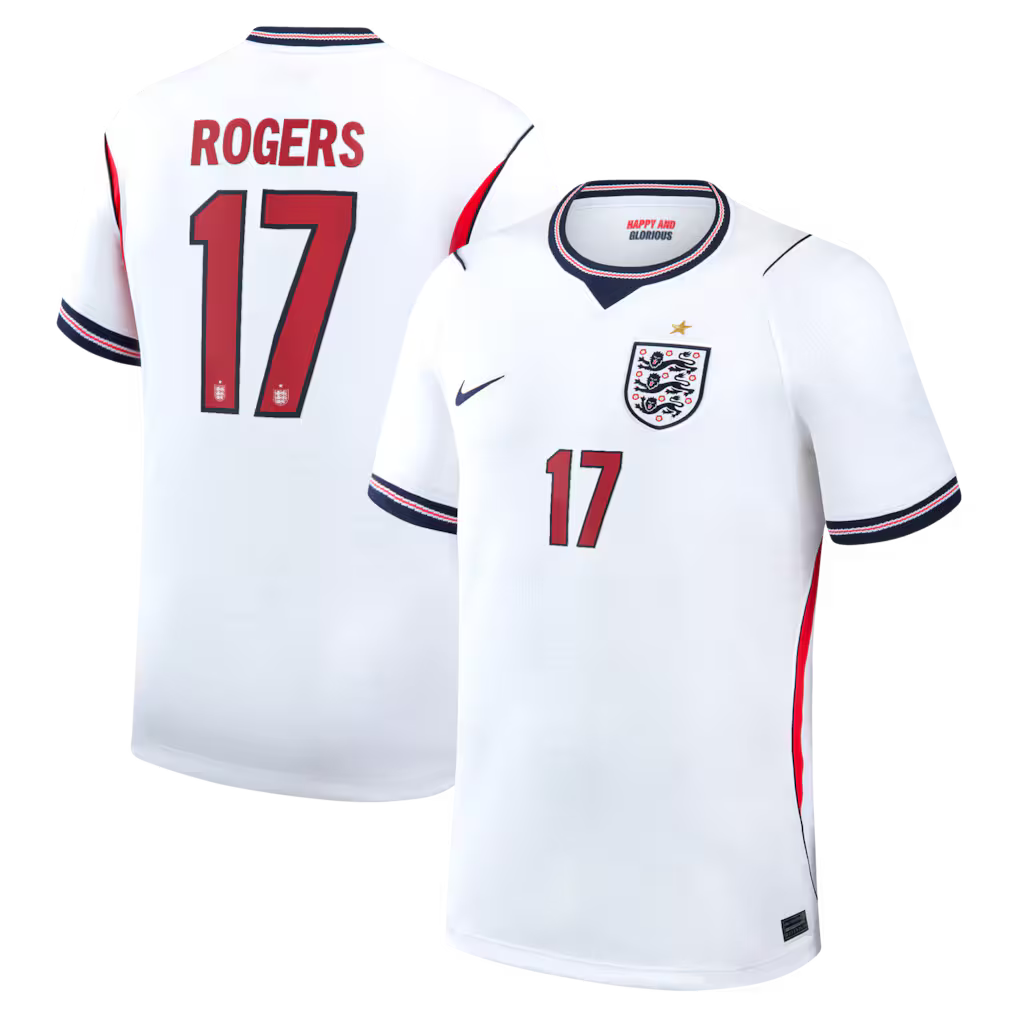 2026 FIFA World Cup England Morgan Rogers #17 Home Jersey