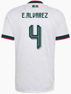 2026 FIFA World Cup Mexico Edson Álvarez #4 Away Jersey
