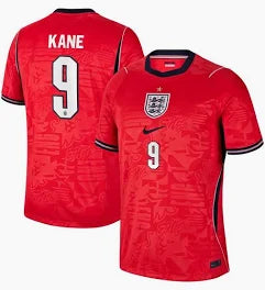 2026 FIFA World Cup England Harry Kane #9 Away Jersey
