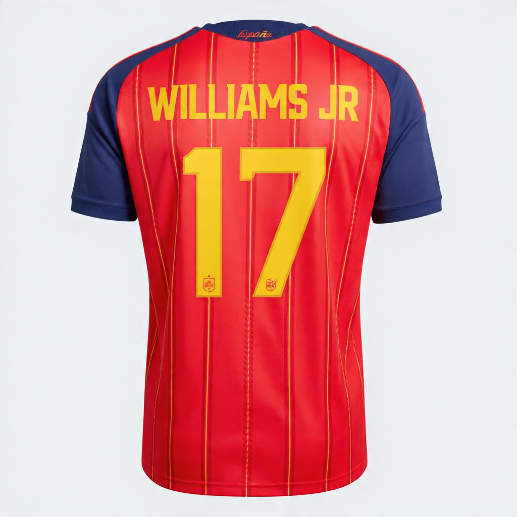 2026 FIFA World Cup Spain Nico Williams #17 Home Jersey