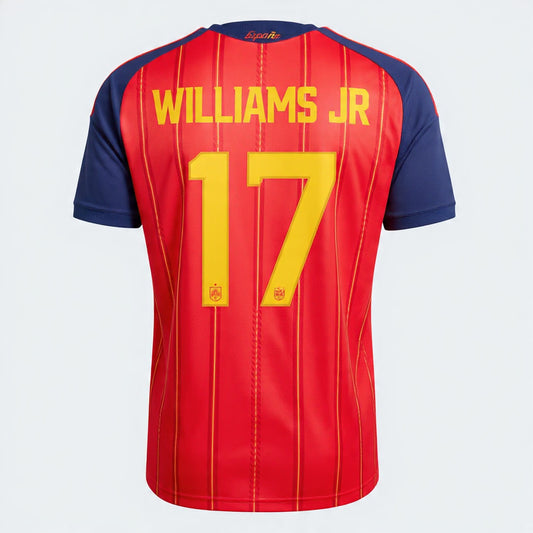 2026 FIFA World Cup Spain Nico Williams #17 Home Jersey