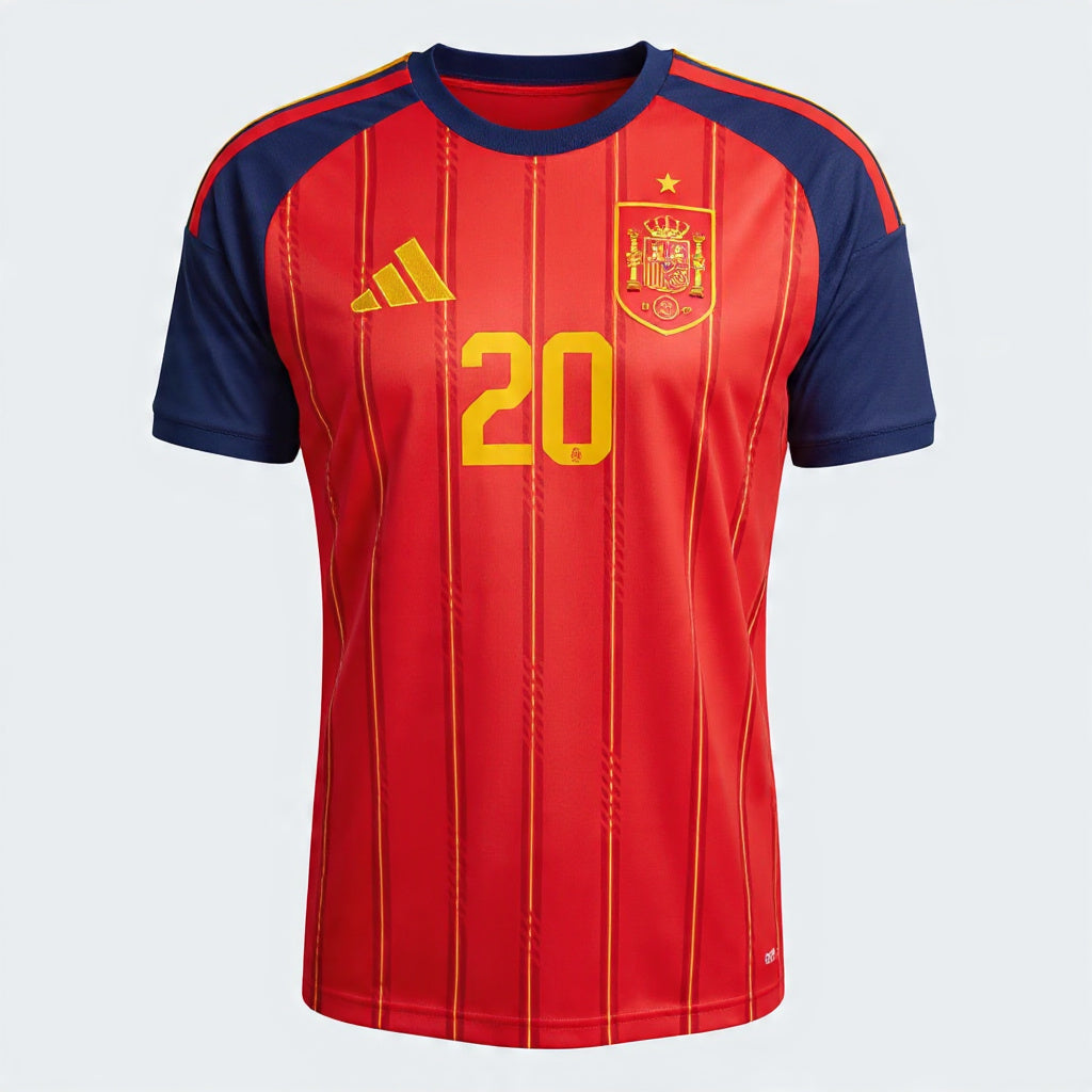 2026 FIFA World Cup Spain Pedri #20 Home Jersey